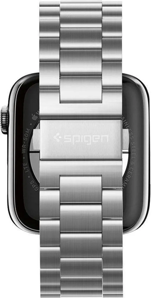 Spigen Modern Fit Armband Apple Watch - Zilver - afbeelding 6 van 6