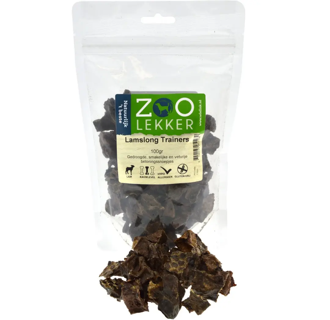 Zoolekker Lamslong Trainers 100 gram