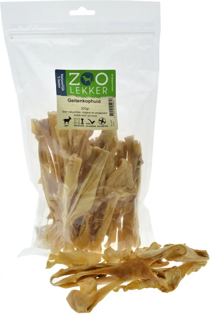 Zoolekker Geitenkophuid 200g