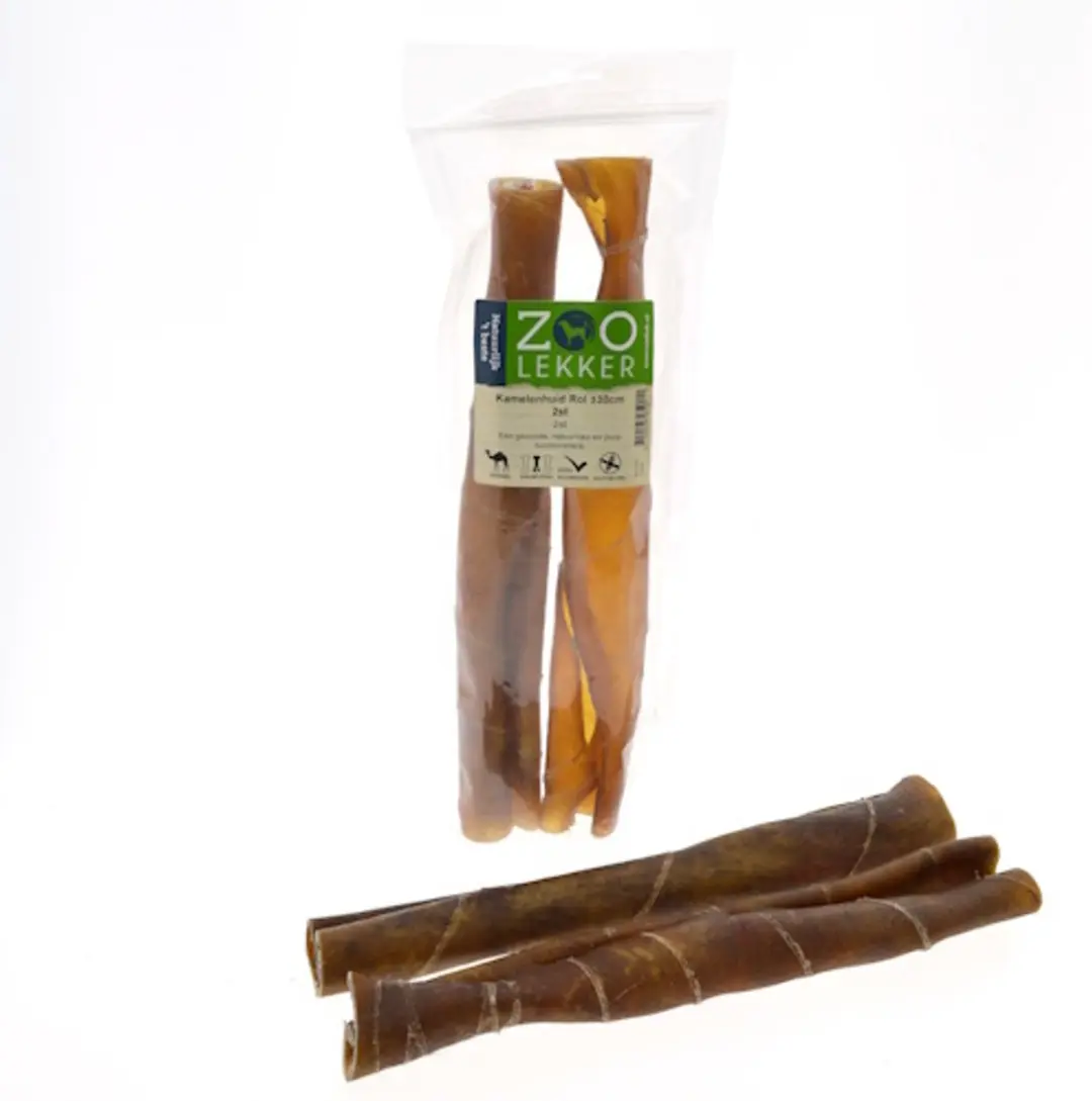Zoolekker Kamelenhuid rol hondensnack 30 cm