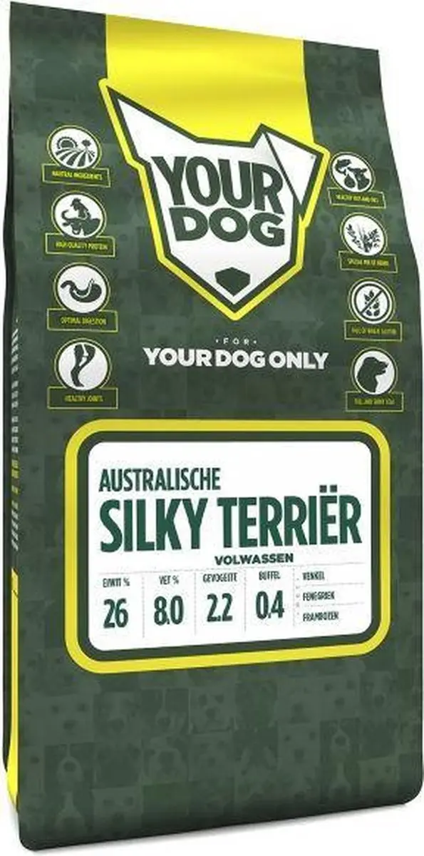 Yourdog australische silky terriër volwassen
