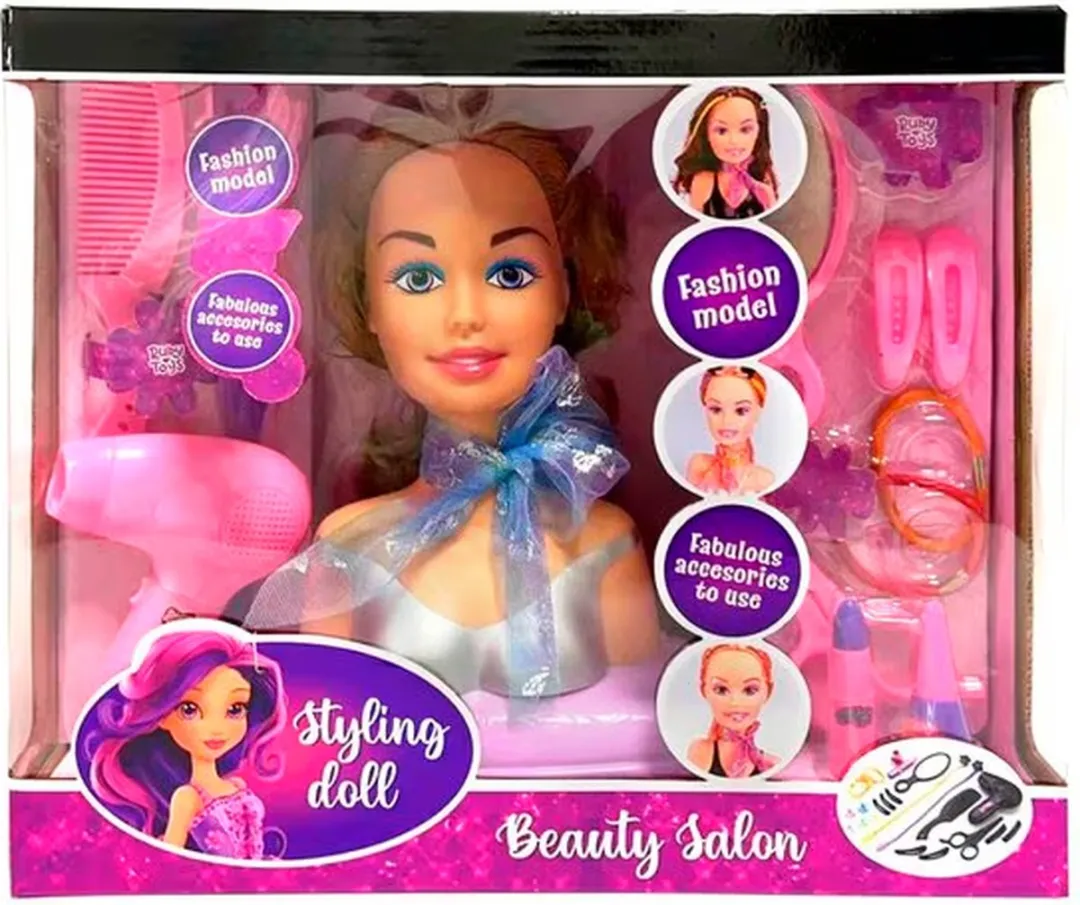 Beautysalon Stylingdoll Kapkop - Styling Head - Kap Kop - Kappop - Kaphoofd - Fashion Model