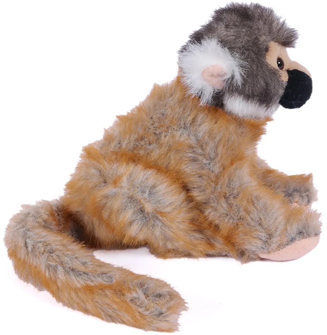 PIA Soft Toys Doodshoofdaapje Pluche - 19cm - Beige/Bruin/Zwart