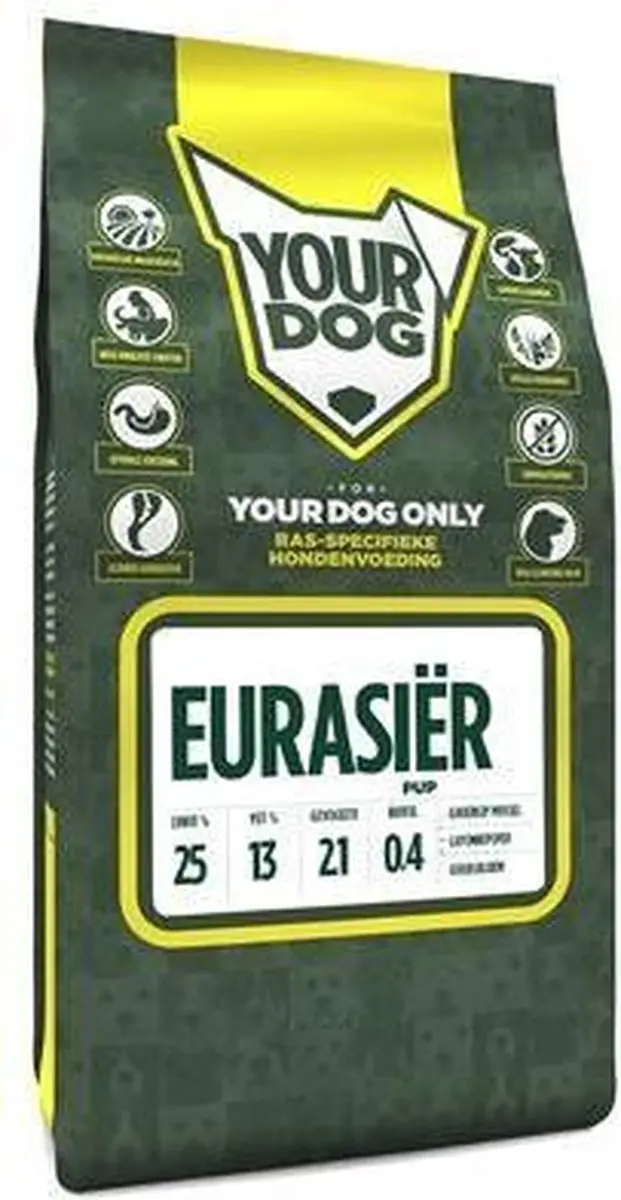 Yourdog Eurasiër Pup Hondenbrokken 12kg - afbeelding 3 van 3