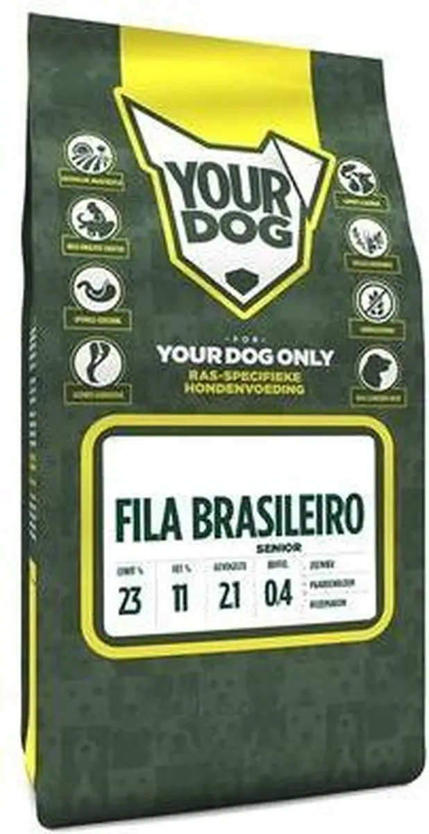 Yourdog Fila Brasileiro Senior Hondenbrokken 12kg - afbeelding 2 van 3