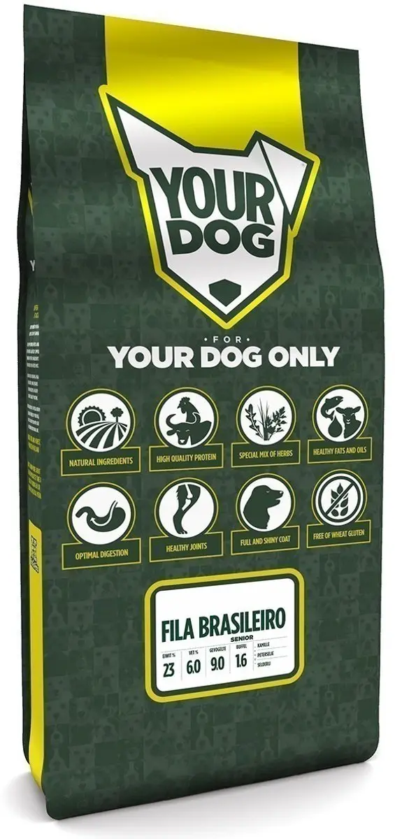 Yourdog Fila Brasileiro Senior Hondenbrokken 12kg - afbeelding 3 van 3