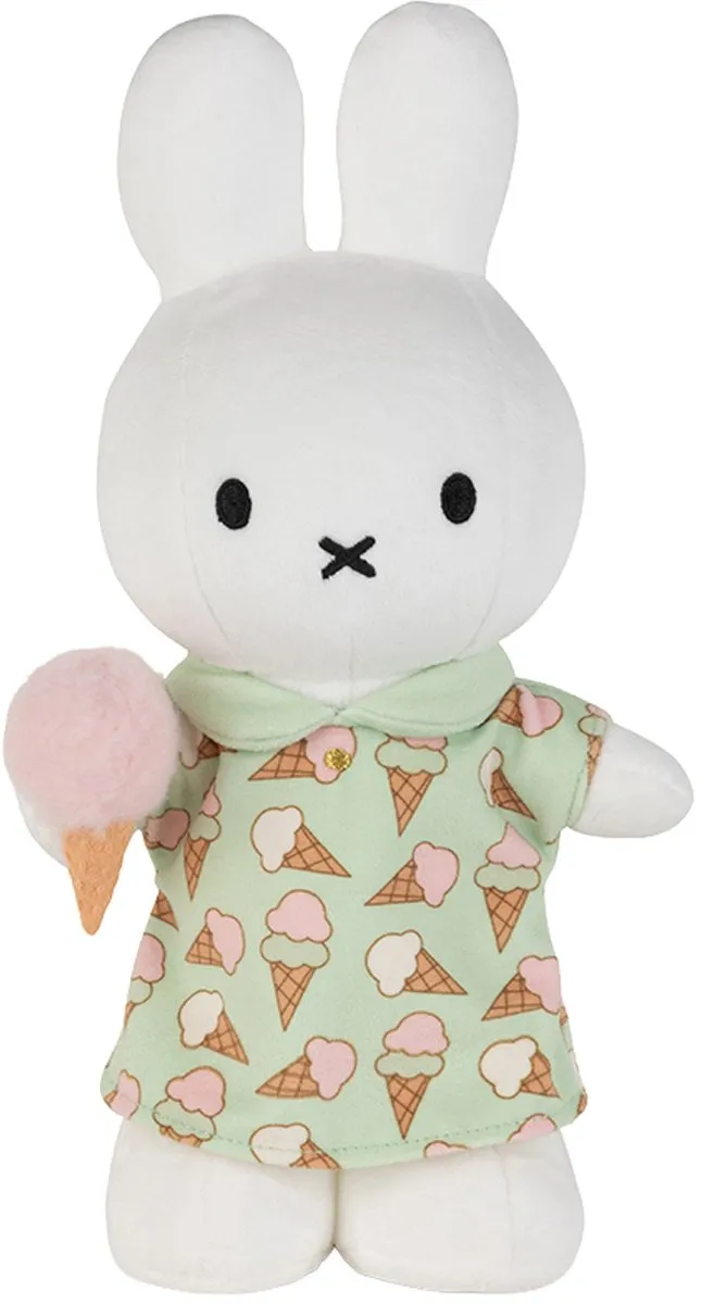 Bon Ton Toys Miffy Knuffel Standing Icecream Dress 24cm - Multicolor