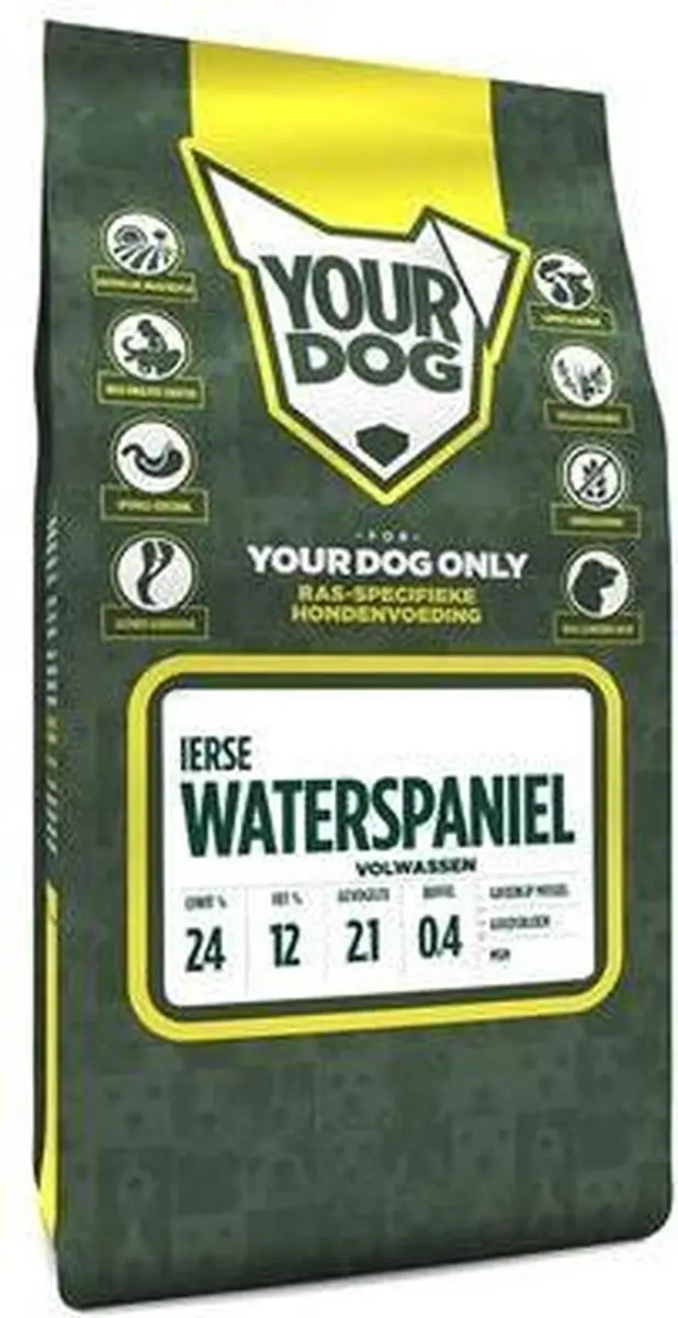 Yourdog Ierse Waterspaniël Hondenbrokken Volwassen - 12kg - afbeelding 2 van 4