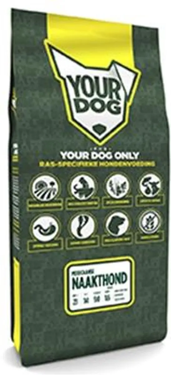 Yourdog Mexicaanse Naakthond Pup Hondenbrokken 12kg - afbeelding 2 van 3