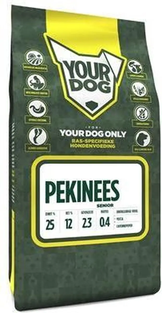 Yourdog Pekinees Senior Hondenbrokken 12kg - afbeelding 2 van 3