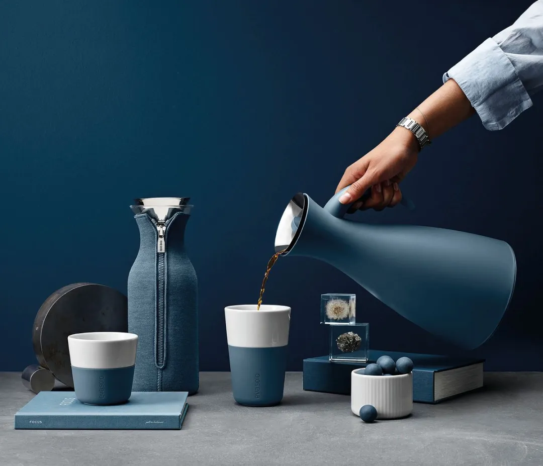Eva Solo Thermoskan Vacuüm 1L - Blauw - afbeelding 6 van 6