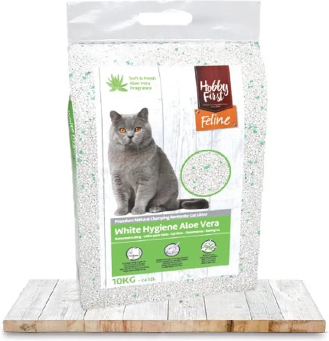Hobby First White Hygiene kattenbakvulling Aloe Vera