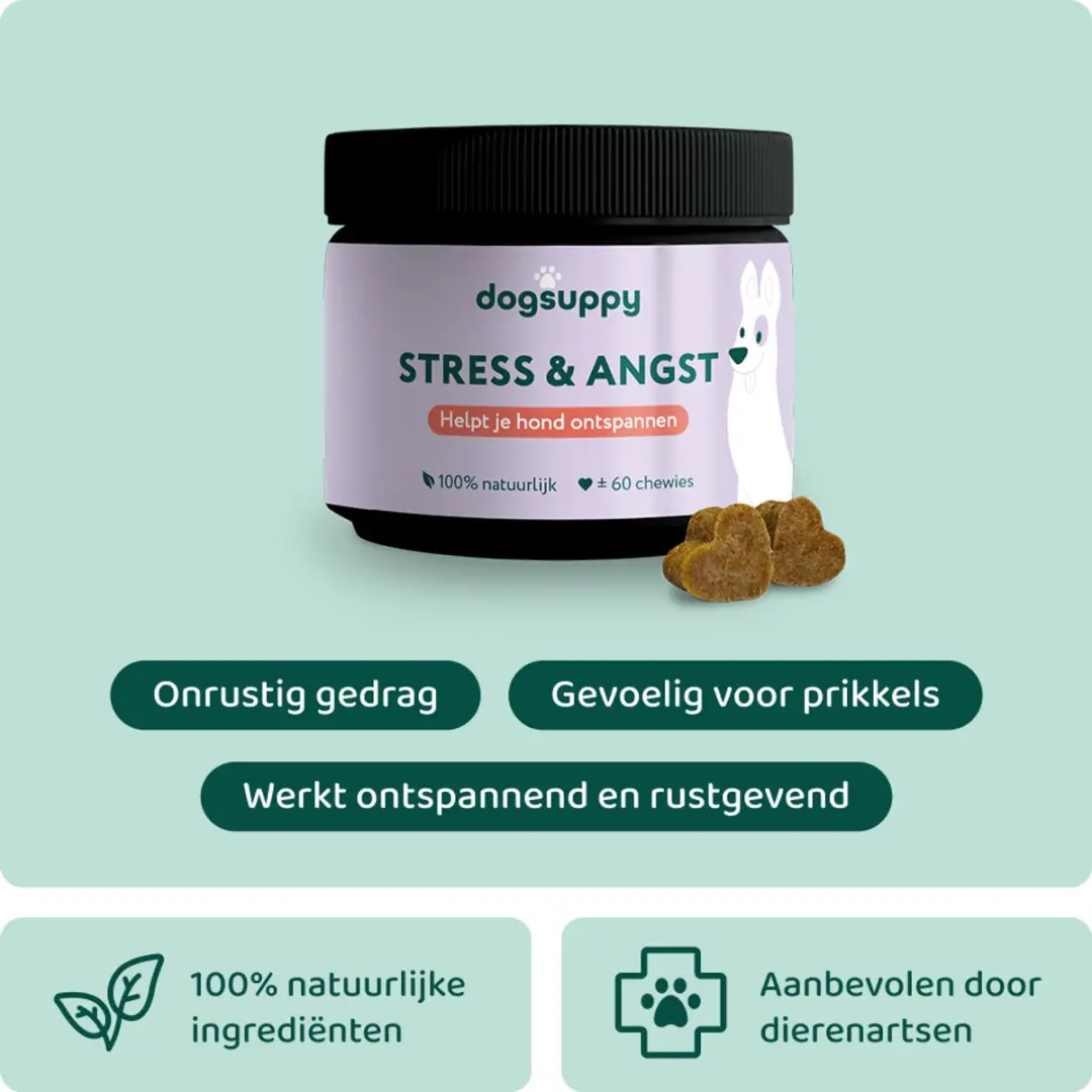 DogSuppy Anti Stress & Angst Snoepjes - 60 stuks - afbeelding 2 van 6