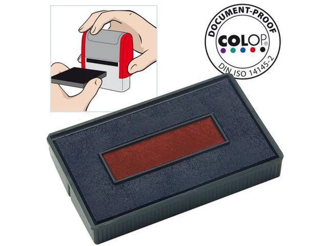 Colop Reservekussen S260L Blauw & Rood