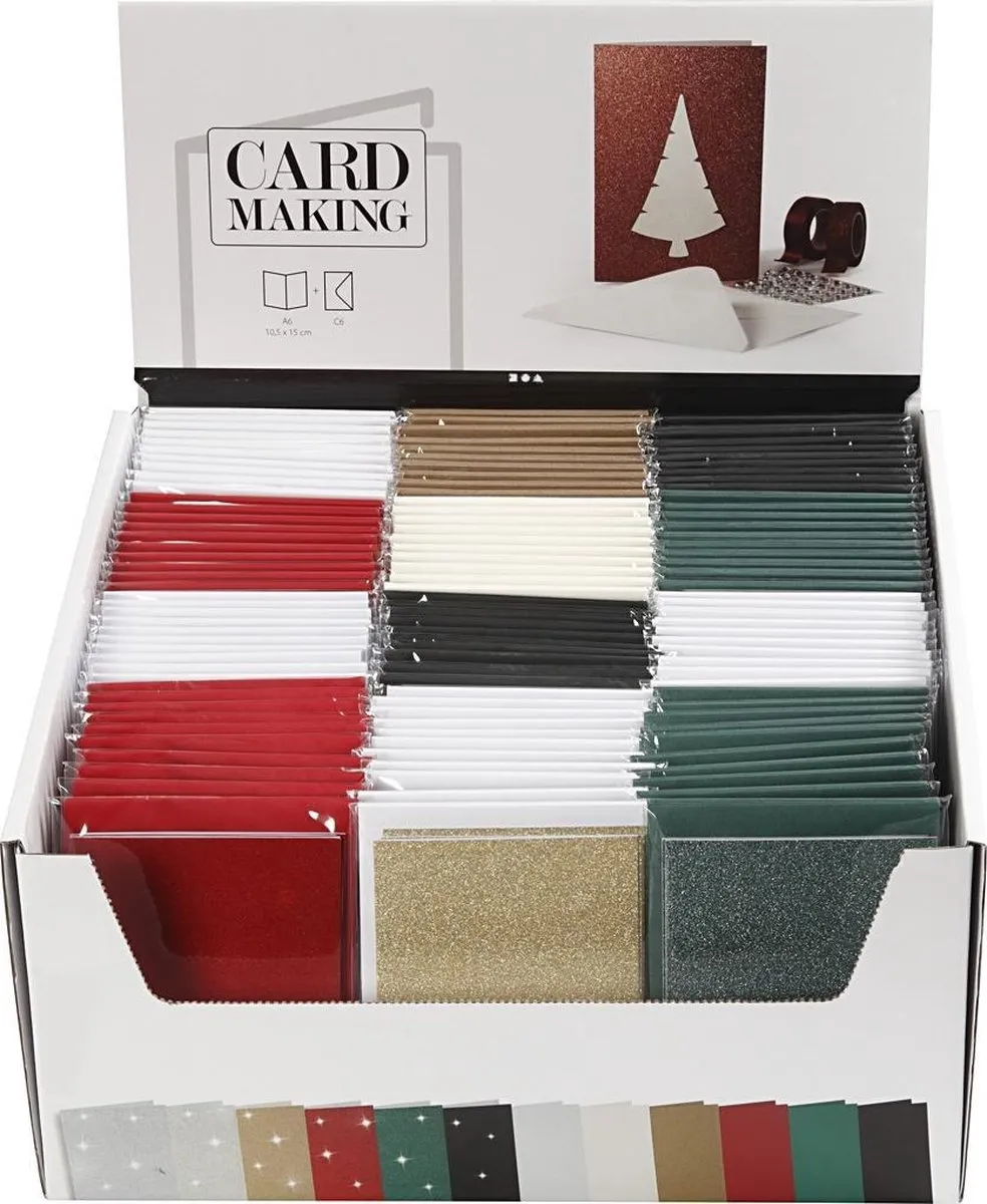 Creativ Company Kaarten & Enveloppen 10,5x15cm - 12x10 Stuks