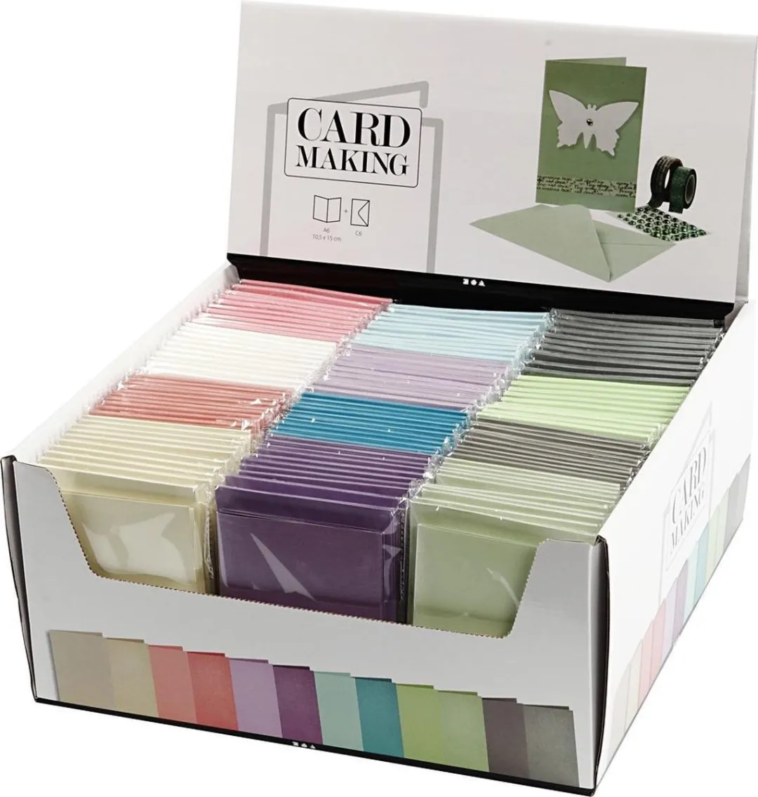 Creativ Company Kaarten & Enveloppen 10,5x15cm - 12x10 Stuks