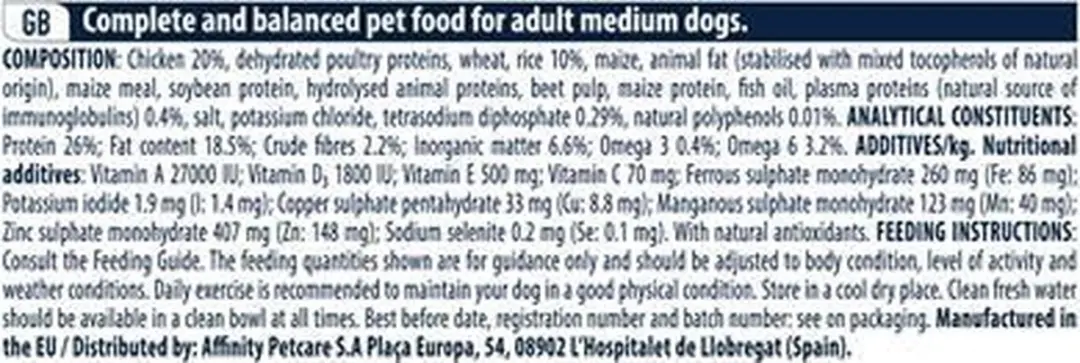 Advance Medium Adult Hondenvoer 3kg - afbeelding 3 van 6
