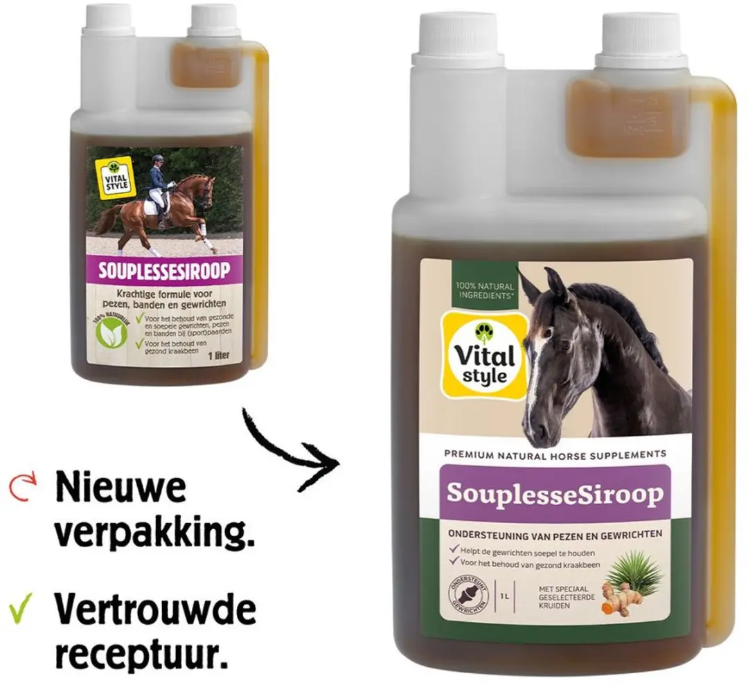 VITALstyle Souplessesiroop paarden 1L - afbeelding 5 van 6