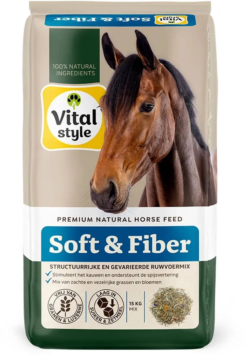 VITALstyle Ruwvoermix Soft & Fiber Paardenvoer