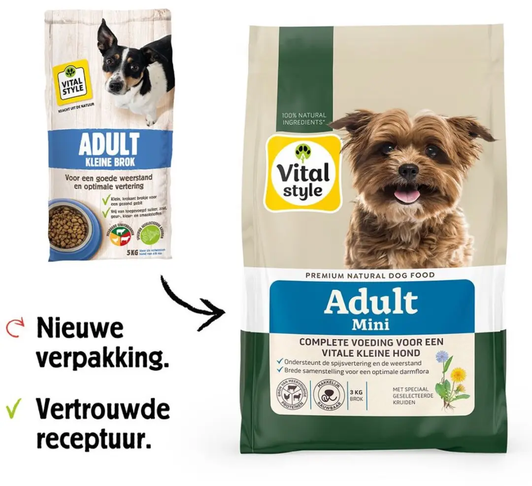VITALstyle Adult Mini Hondenvoer - 3 kg - afbeelding 6 van 6