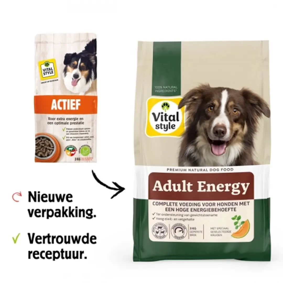 VITALstyle Adult Energie Hondenvoer - 3kg - afbeelding 6 van 6