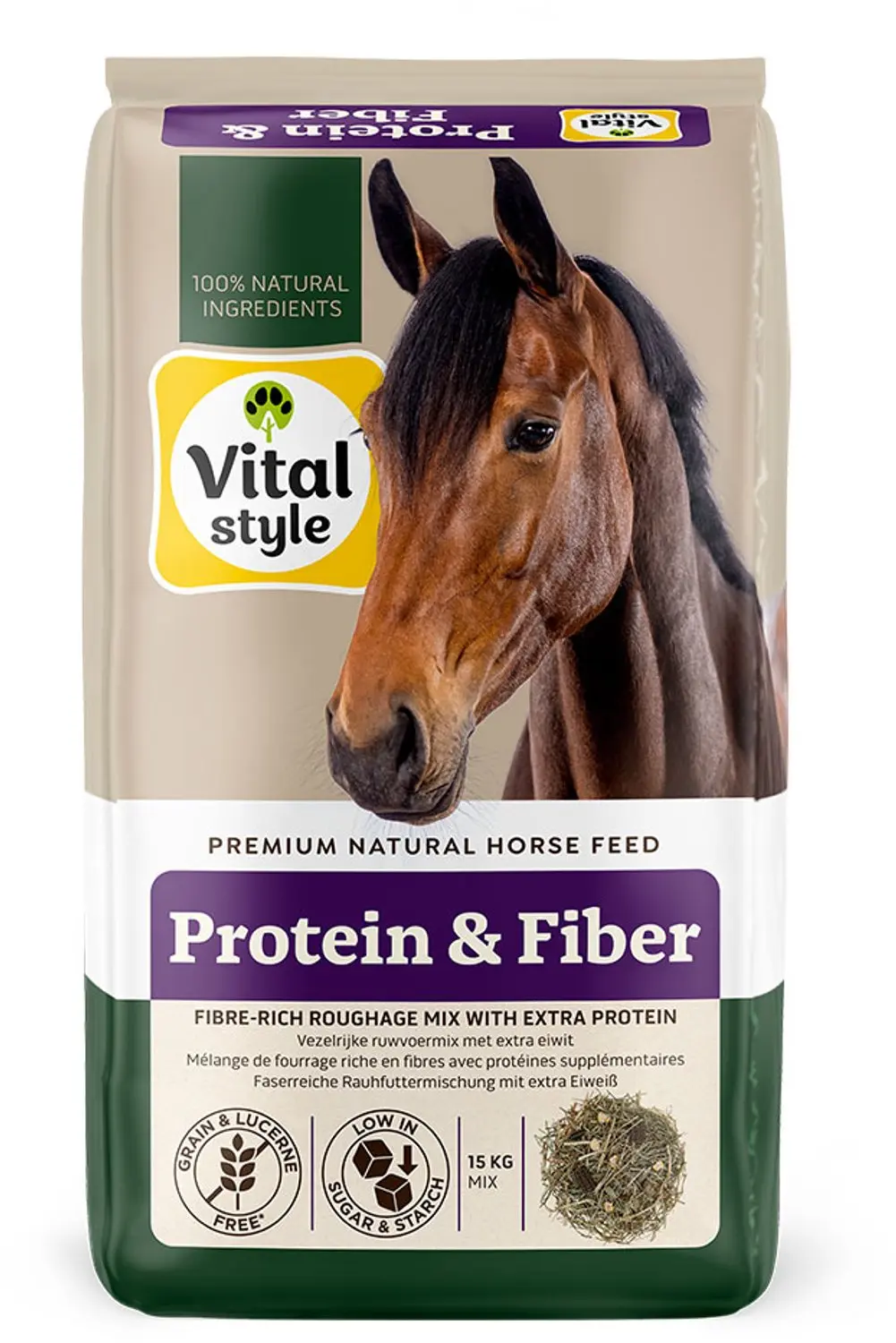 VITALstyle Protein & Fiber Ruwvoermix Paardenvoer