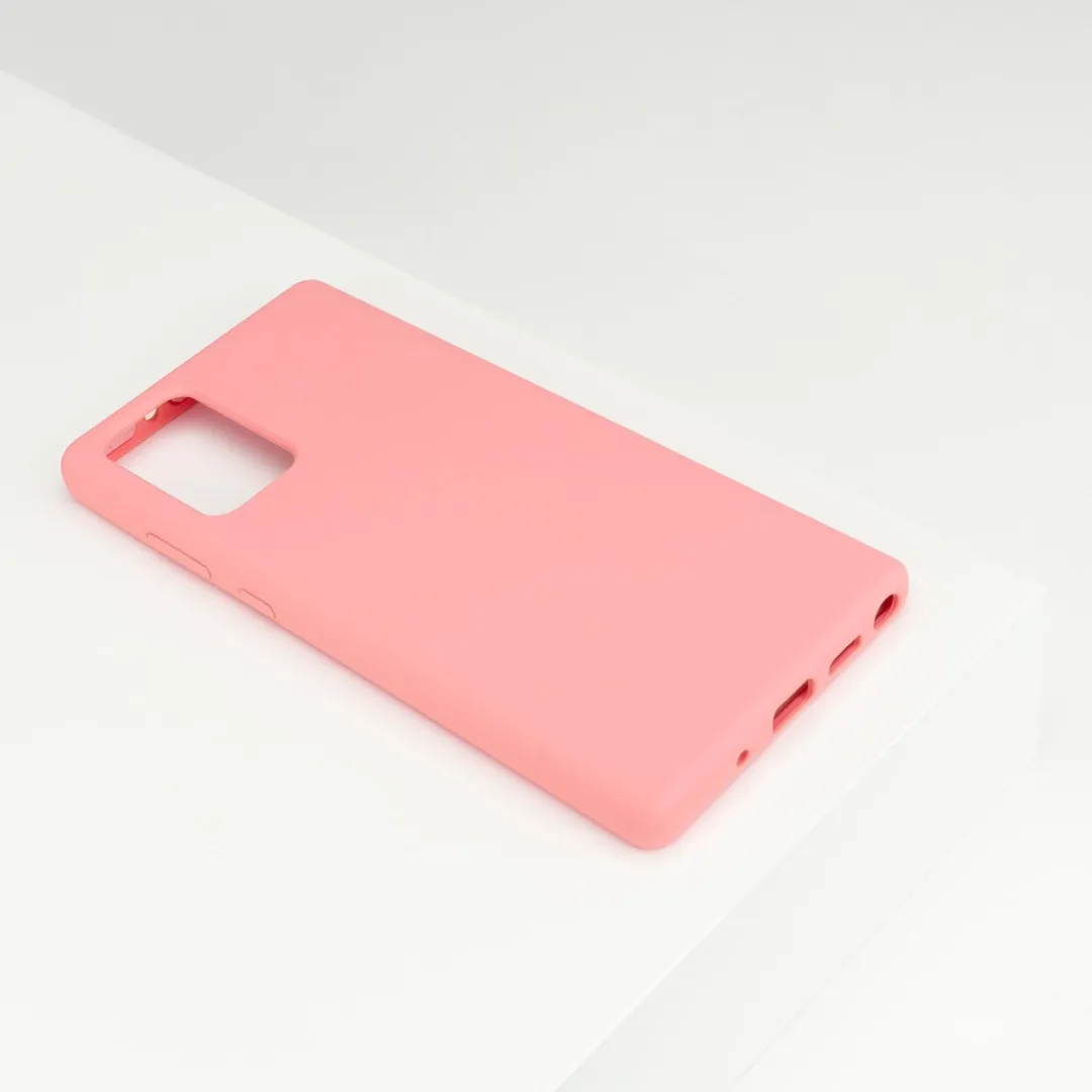 BMAX Siliconen Hard Case Samsung Galaxy Note20 - Peach - afbeelding 6 van 6
