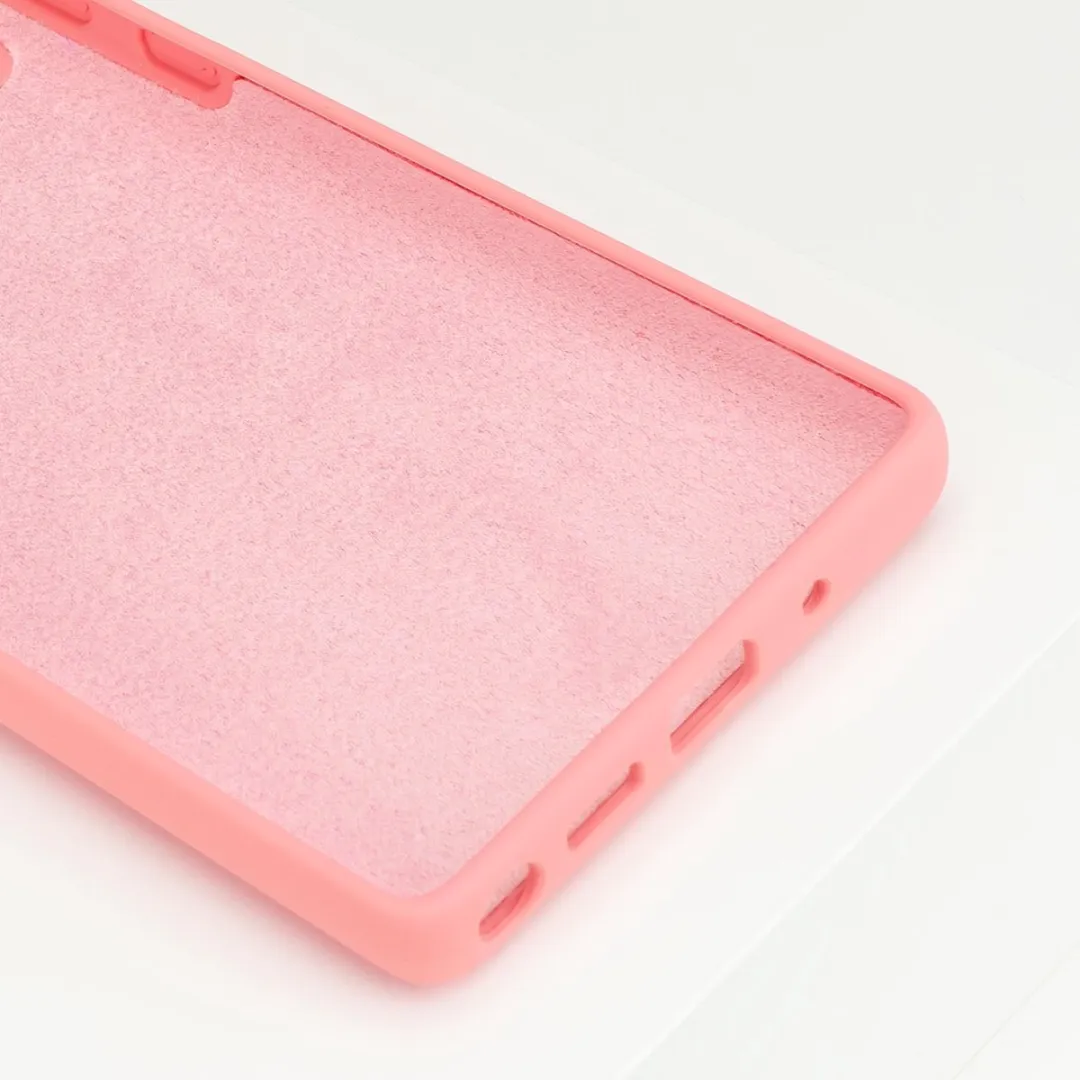 BMAX Siliconen Hard Case Samsung Galaxy Note20 - Peach