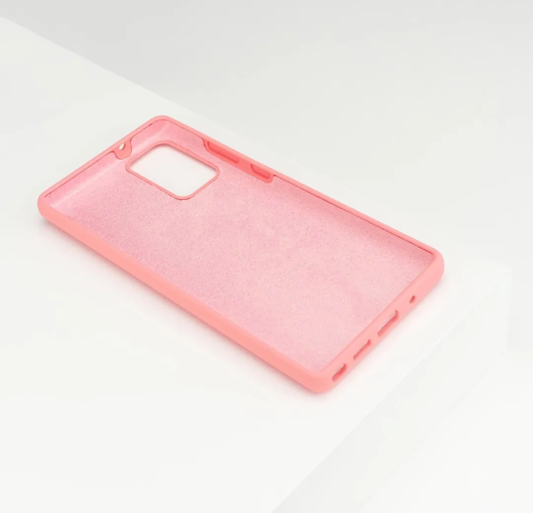 BMAX Siliconen Hard Case Samsung Galaxy Note20 - Peach