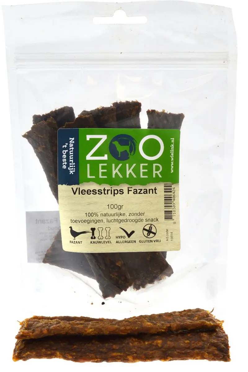 Zoolekker Vleesstrips Fazant