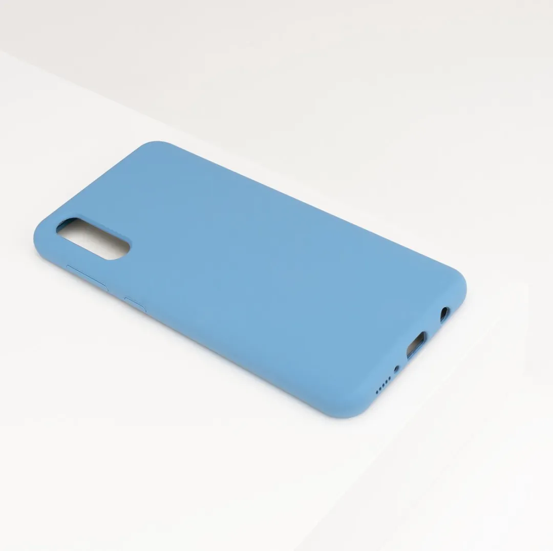 BMAX Siliconen Hard Case Samsung Galaxy A70 - Blauw