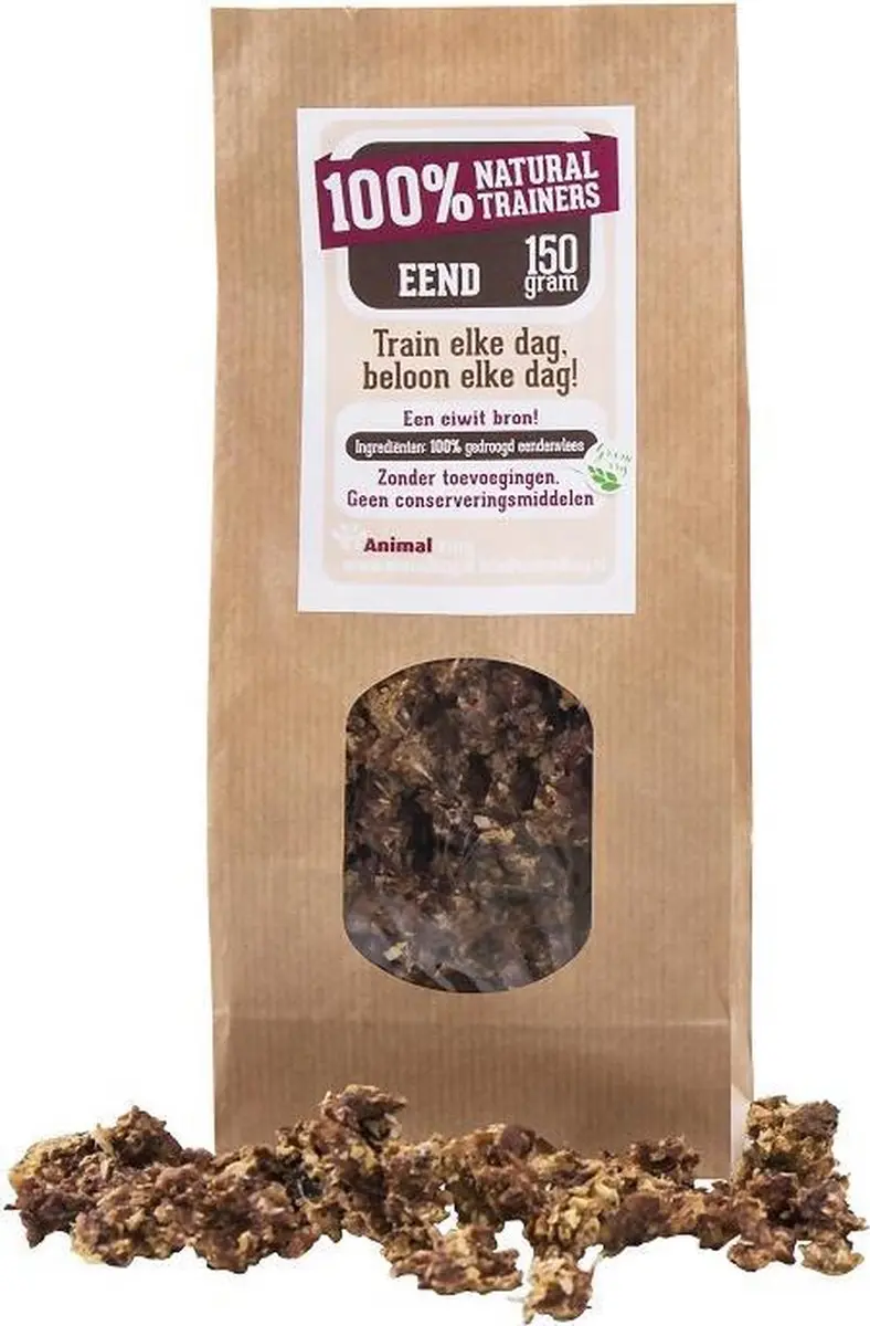 Eendtrainers-3 x 150 gram-Animal King-Hondensnacks
