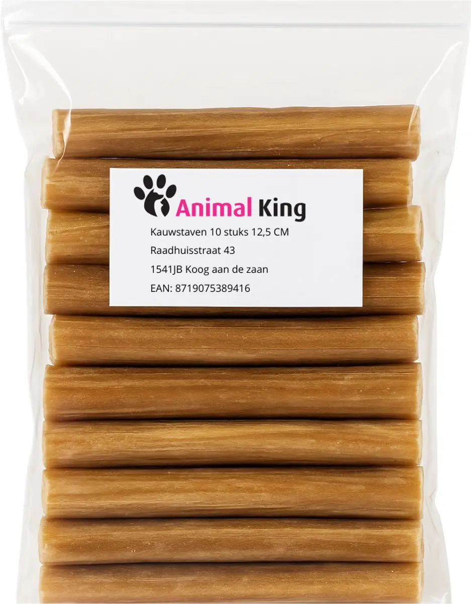 Animalking Kauwstaaf Hond 12,5 cm 10 Stuks
