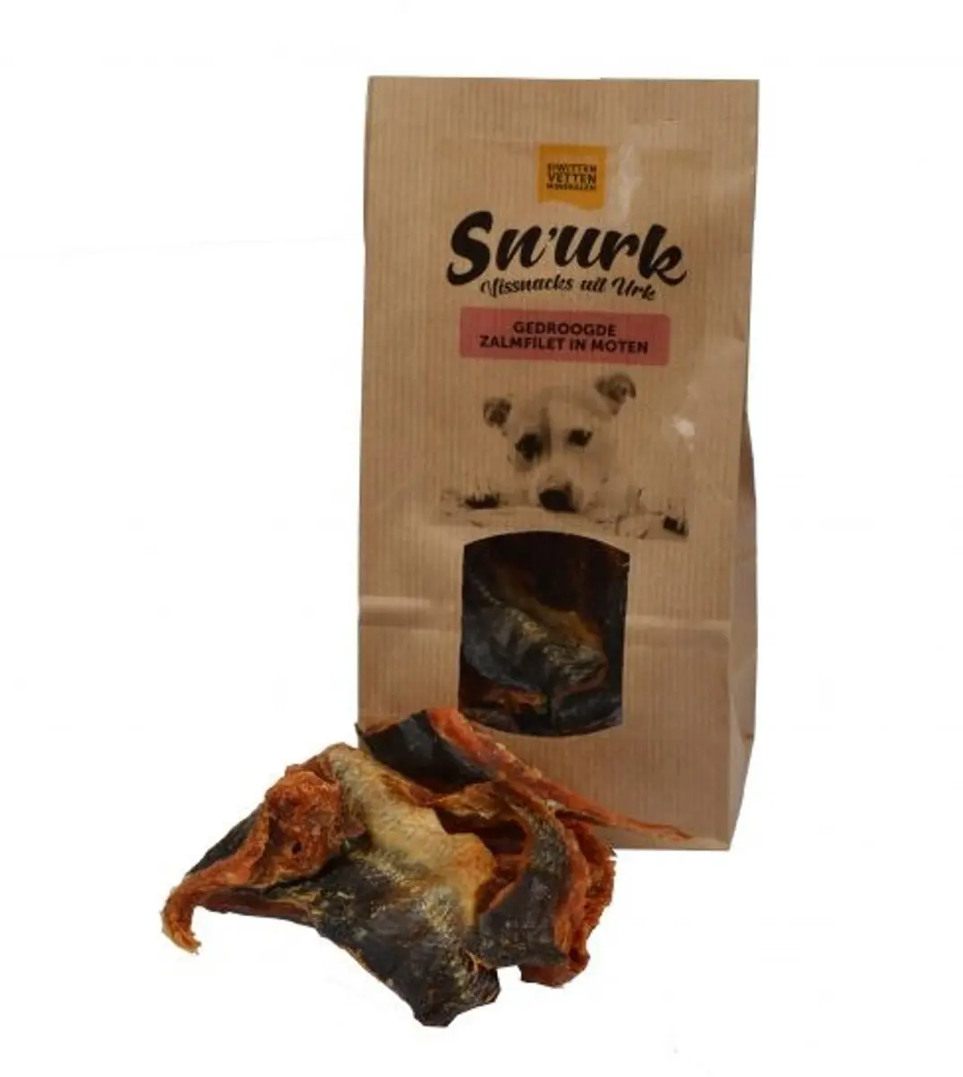 Sn'urk Gedroogde Zalmfilet Moten Hondensnack - 100g - afbeelding 5 van 6