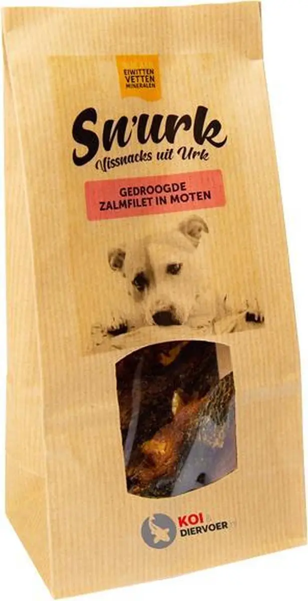 Sn'urk Gedroogde Zalmfilet Moten Hondensnack - 100g - afbeelding 6 van 6