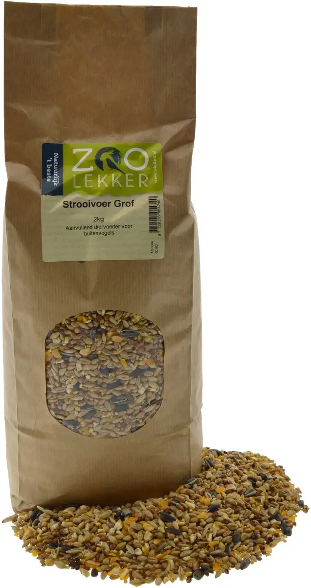Zoolekker Strooivoer Grof 2KG