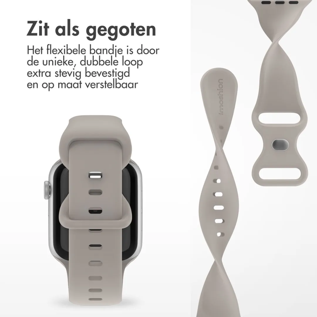 Imoshion Siliconen Bandje Apple Watch 38-42mm - Grijs