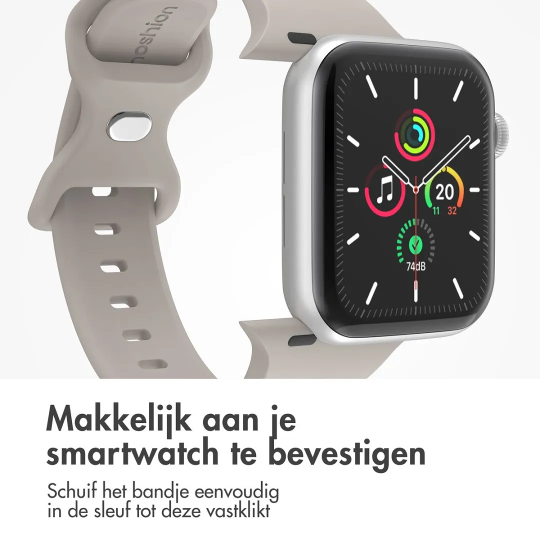 Imoshion Siliconen Bandje Apple Watch 38-42mm - Grijs