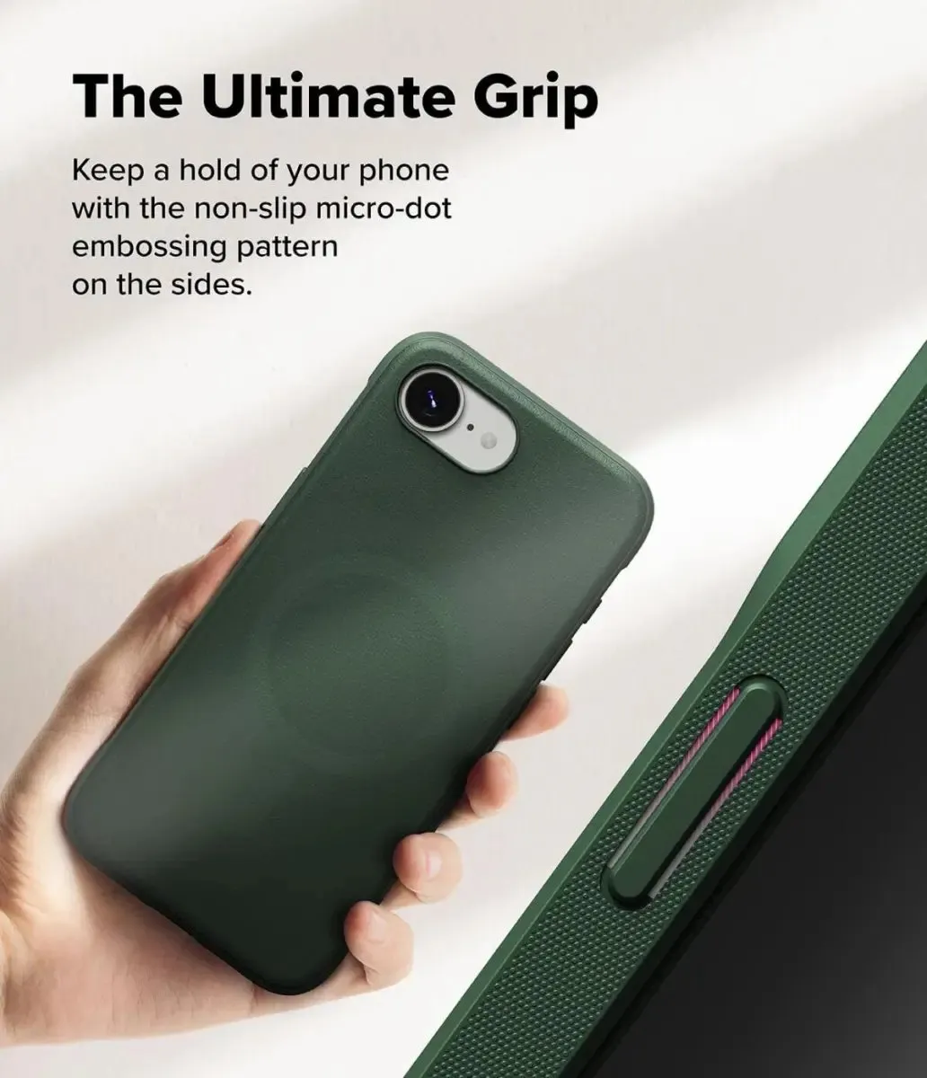 Ringke Onyx Magnetic Hoesje ACS-05771 - iPhone 16/17 - MagSafe - Donker Groen