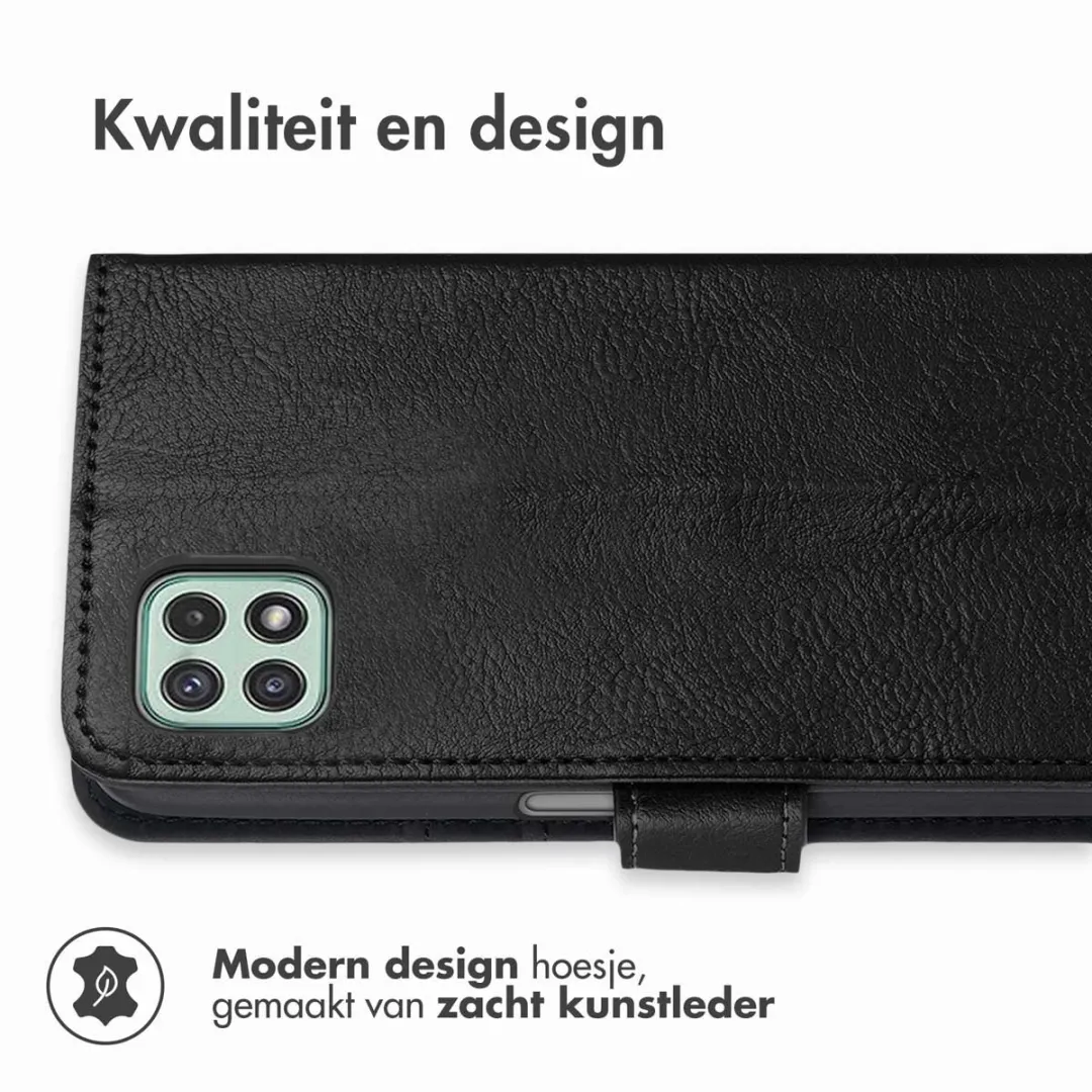 Imoshion Hoesje Samsung Galaxy A22 5G - 3 Pasjes - Zwart