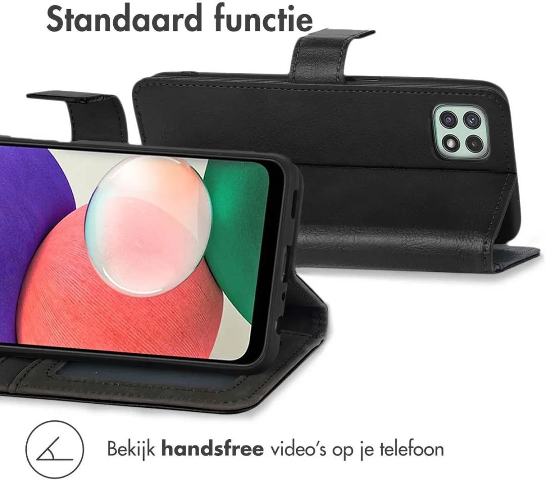 Imoshion Hoesje Samsung Galaxy A22 5G - 3 Pasjes - Zwart