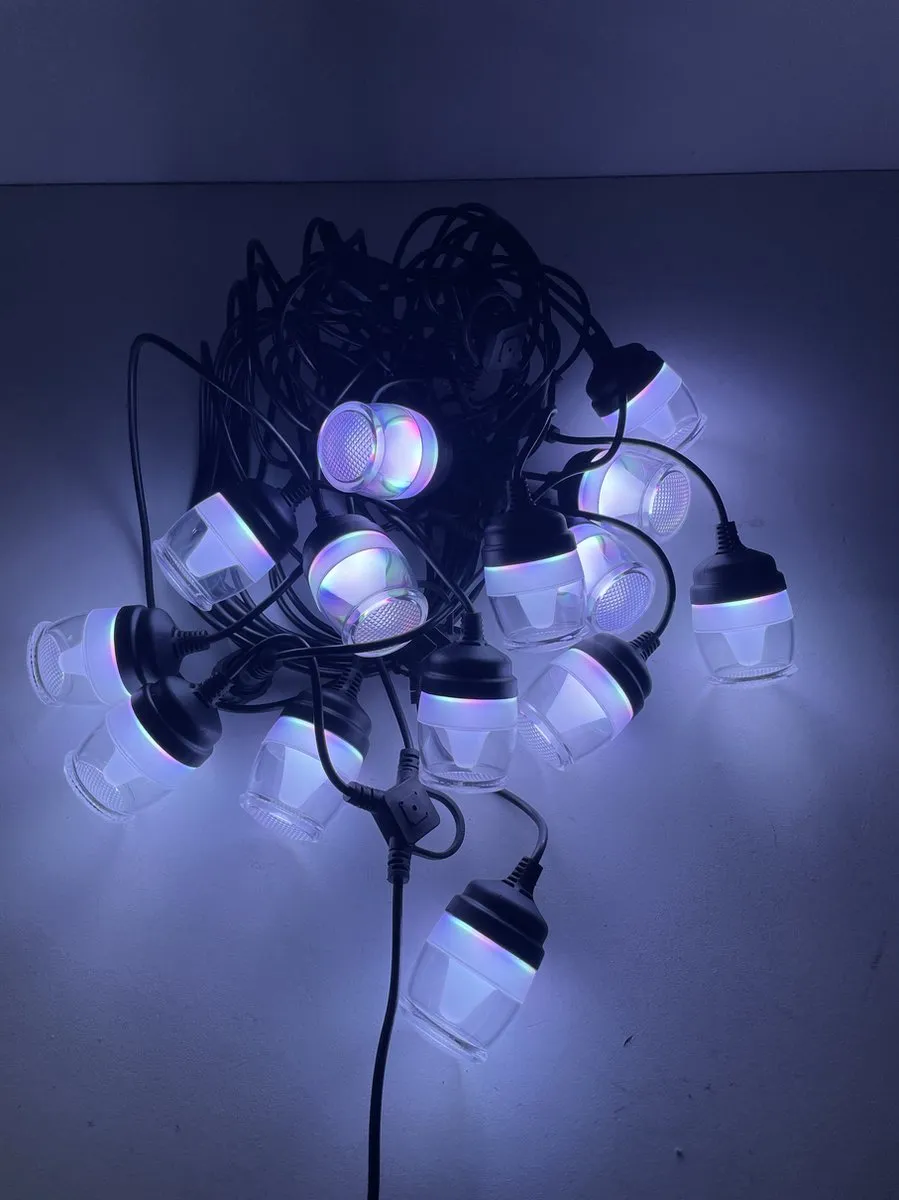 Twinkle Toys RGBIC LED Party-Lights 13m - 14 Lichtpunten - Zwart