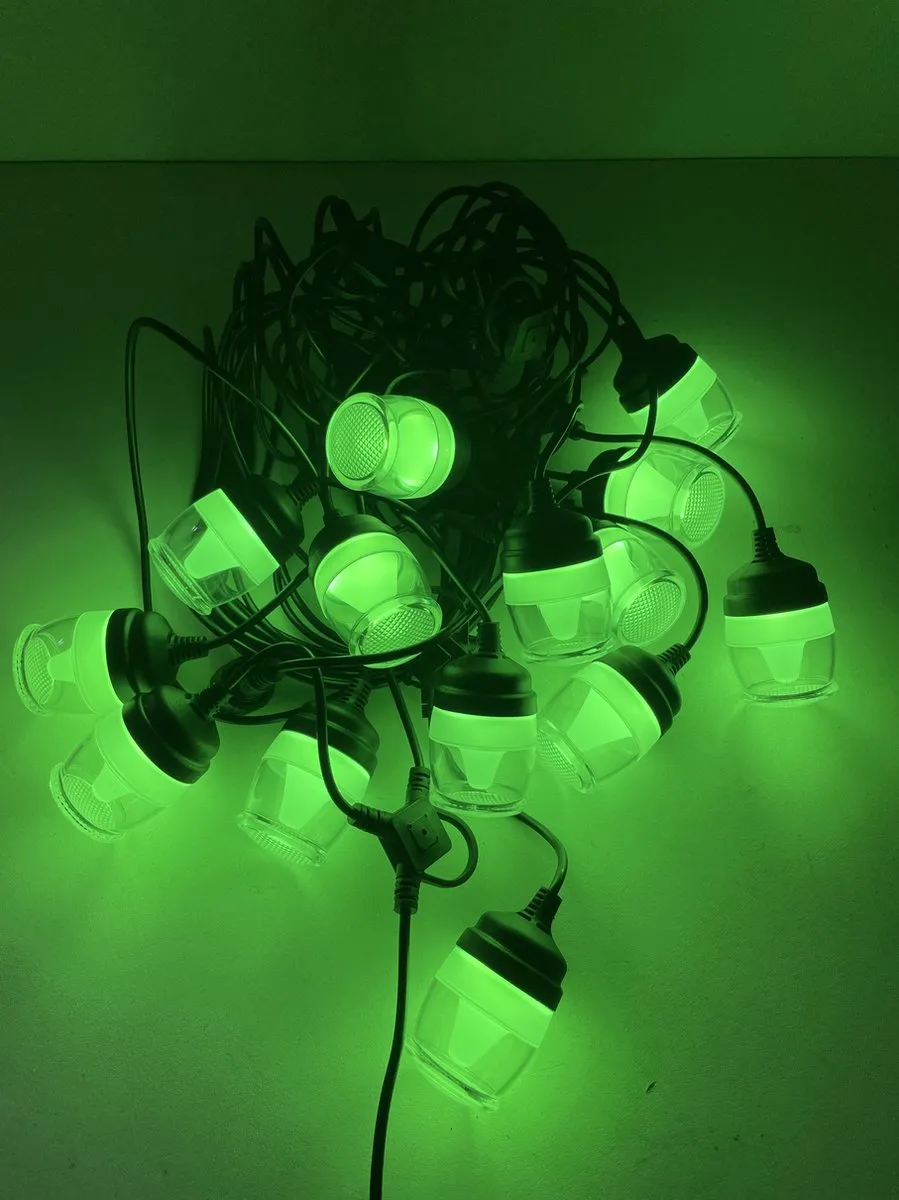 Twinkle Toys RGBIC LED Party-Lights 13m - 14 Lichtpunten - Zwart