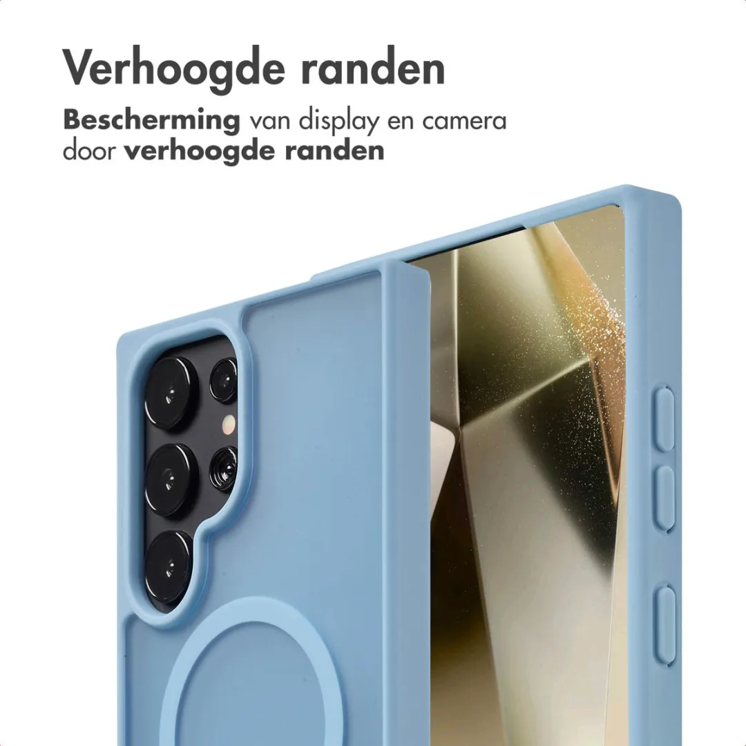 Imoshion Hoesje Samsung Galaxy S24 Ultra Lichtblauw - Magnetische Ring