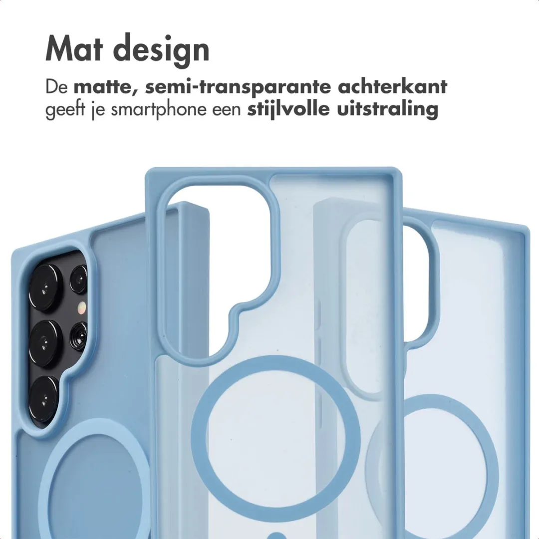 Imoshion Hoesje Samsung Galaxy S24 Ultra Lichtblauw - Magnetische Ring