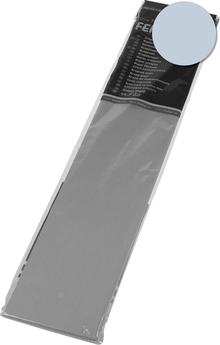Folia Zilver Crepepapier 50cm x 2 - 5m