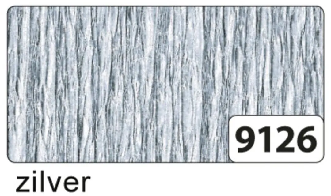 Folia Zilver Crepepapier 50cm x 2 - 5m - afbeelding 6 van 6