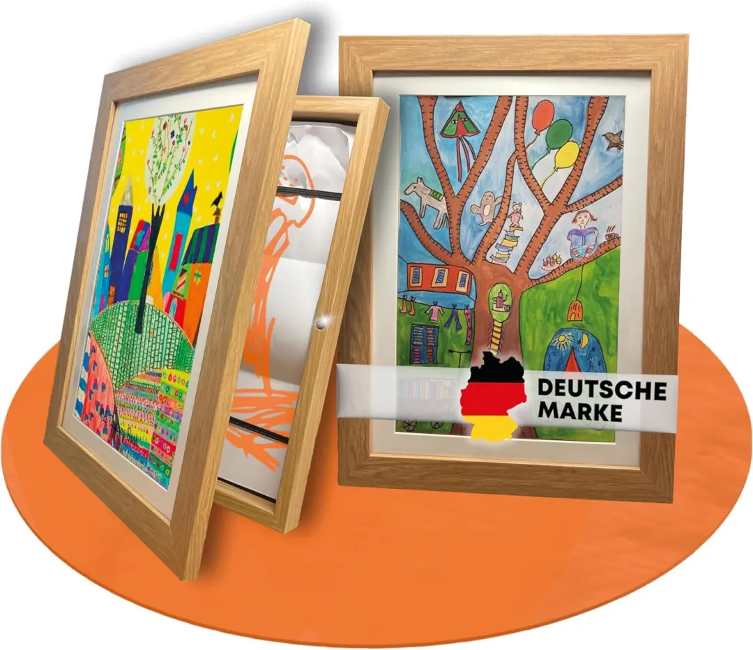 Set van 2 A4 Kinder Kunst Fotolijsten