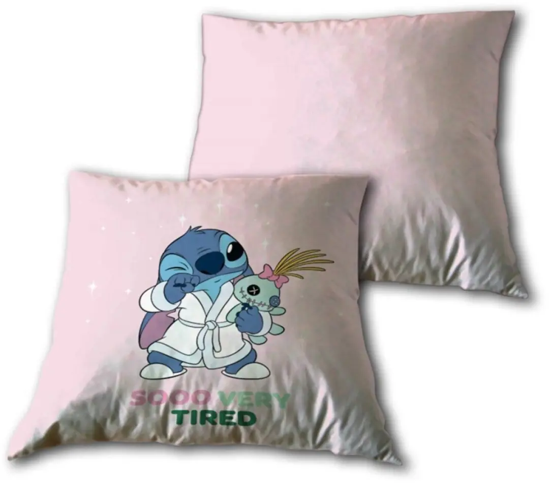 Lilo Stitch Sierkussen 40x40 Velboa Zacht Gevuld