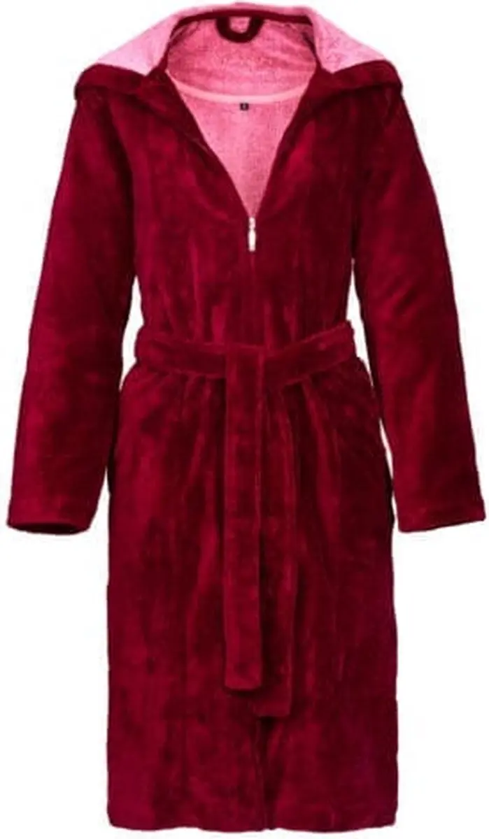 Vossen Palermo Dames Badjas - Burgundy L